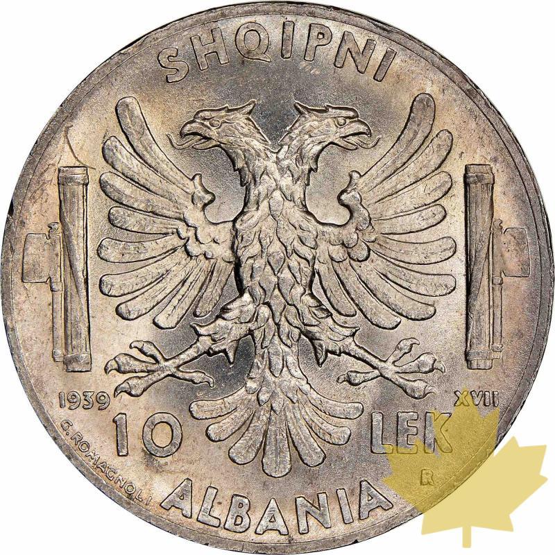ALBANIA-1939-10 LEK-VIttorio Emanuele III-NGC MS 62+ - 20220504161304_ALBANIA193910LE.jpg