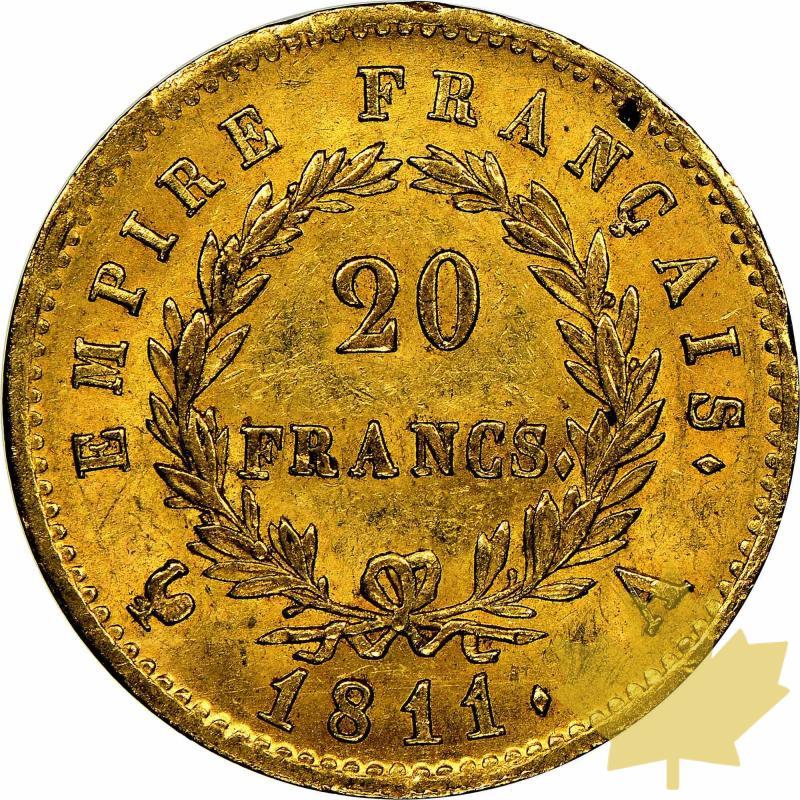 FRANCE-1811A-20 FRANCS-NAPOLEON EMPEREUR-PCGS MS61 - 20220504163811_20FRANCS1811A.jpg