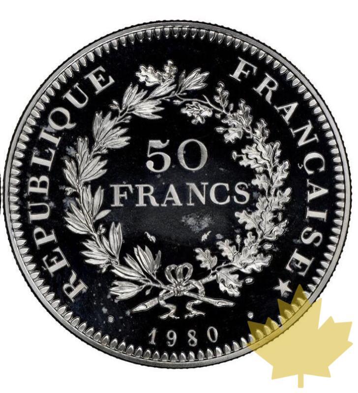FRANCE-1980-50 Francs Hercule-Piéfort en argent-NGC PF68 - 20220511171051_50FRANCSPIEFORT1980.jpg