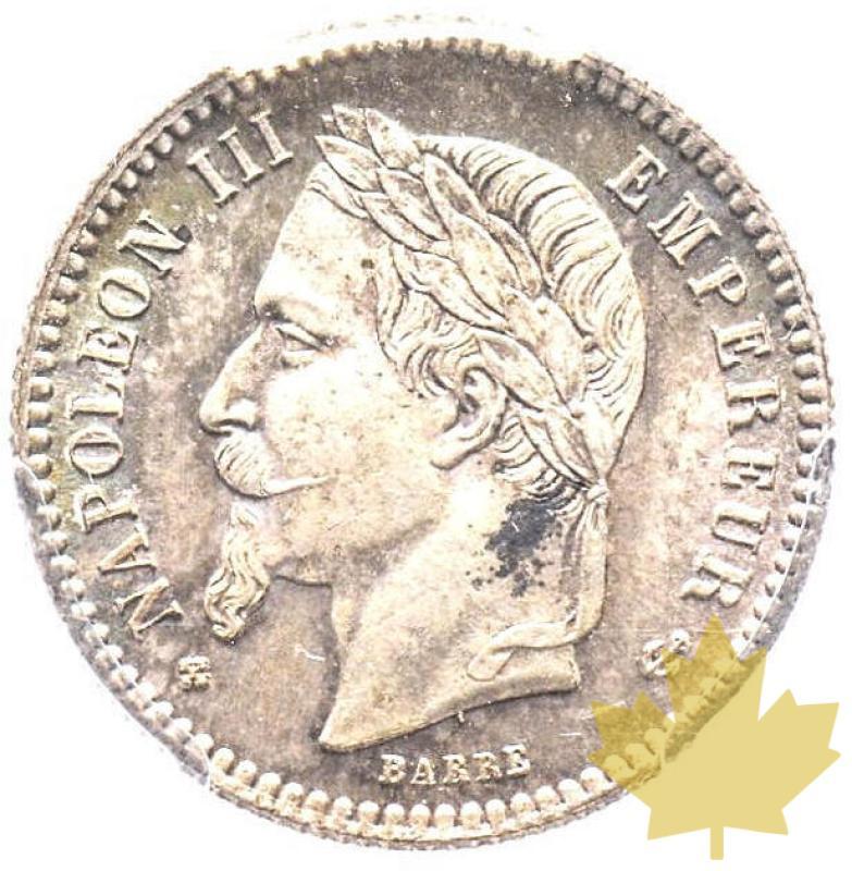 FRANCE-1864BB-50 CENTIMES- Second Empire 1852-1870-MS65 - 20220520112528_1864BB-50CENTIMEScopie.jpg