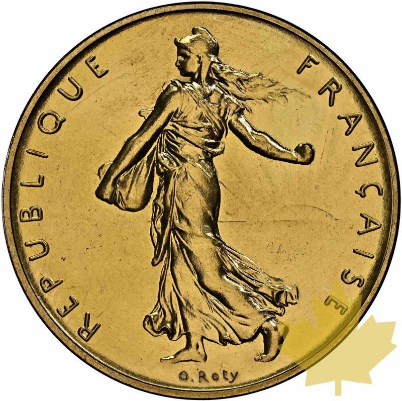 FRANCE-1977-Piéfort OR 1 Franc Semeuse-NGC PF65 - 20220520114447_PIEFORT1FRANC1977_1.jpg