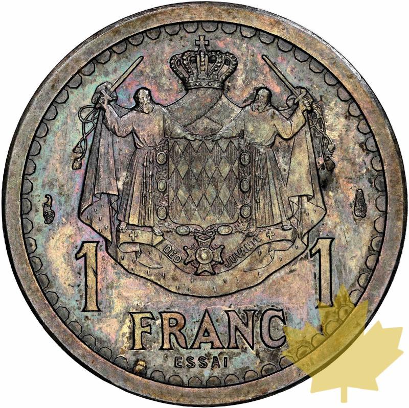 MONACO-(1943)-1 Franc Essai-Louis II -NGC MS63 - 20220523160859_1FRANCESSAIMC_2.jpg