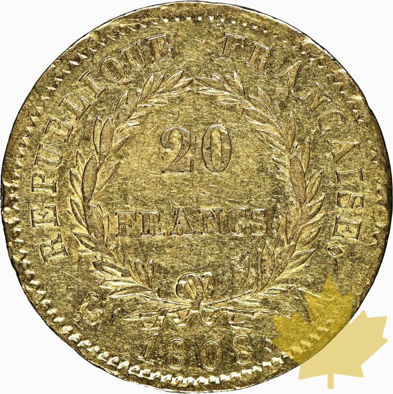 FRANCE-1808A-20 Francs-Napoléon Empereur-NGC AU 55 - 20220530171718_20FRANCS1808PARIS-2.jpg