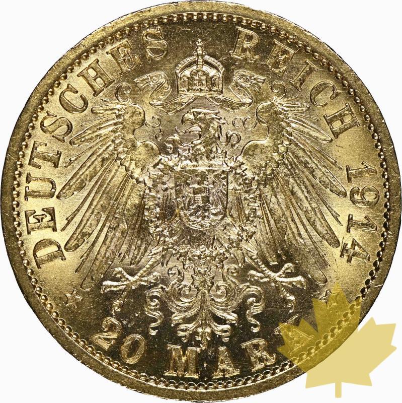 Allemagne-1914 A-20 Marks-Prussia-NGC MS63 - 20220530173409_germany20mark-2.jpg