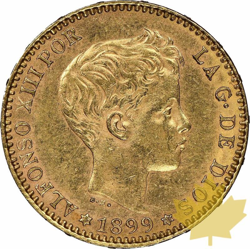 ESPAGNE-1899-20 Pesetas-Alfonso XIII-NGC MS61 - 20220613140319_SPAIN20PESETAS1899_1.jpg