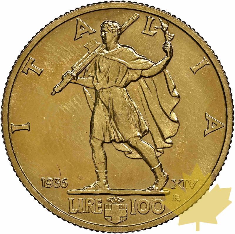 ITALIE-1936-100 Lire-Vittorio Emanuele III-FDC - 20220623102458_100LIRE1936_2.jpg