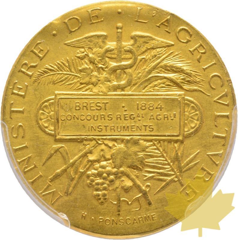 FRANCE-1884-MEDAILLE-MINISTERE DE L'AGRICULTURE-PCGS SP58 - 20220629134048_0425_r.jpg