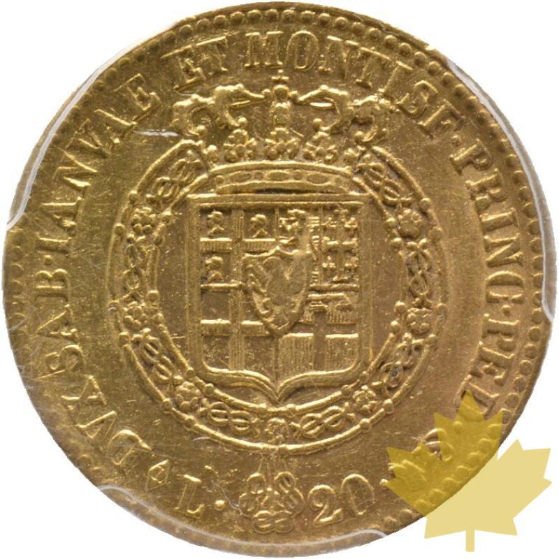 ITALIE-1819L-20 LIRE-VITTORIO EMMANUELE I-PCGS AU 53 - 20220629135523_0427_r.jpg