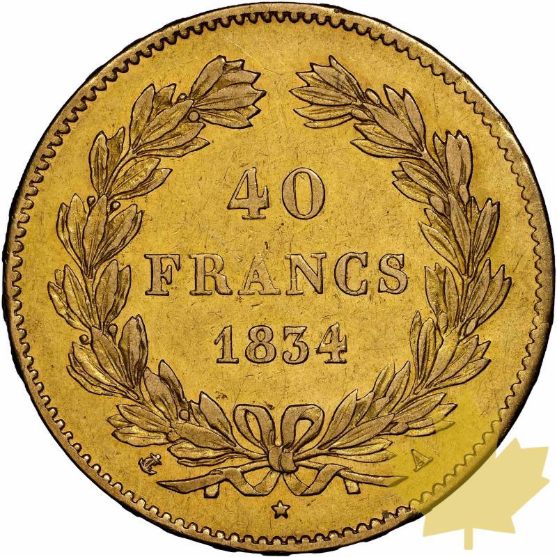 FRANCE-1834-40 FRANCS LOUIS PHILIPPE I -Superbe - 20220711124637_40FRANCS1834-2.jpg