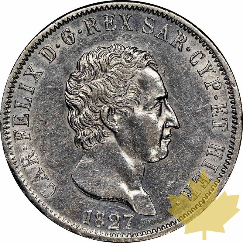 ITALIE-1827-5 Lire Genova- Carlo Felice-Superbe - 20220715100720_5LIRE1827genova.jpg
