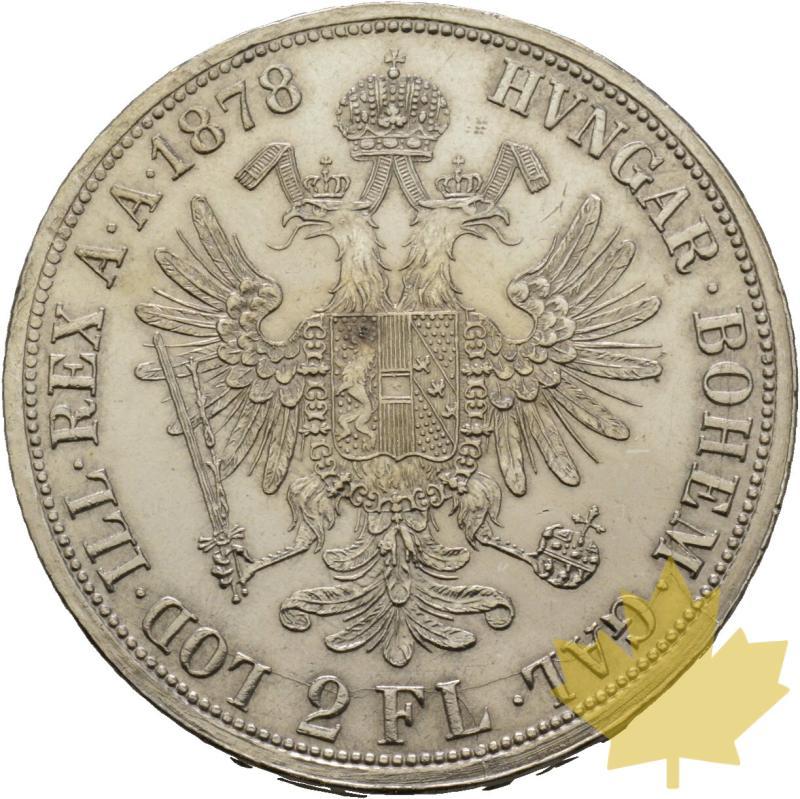 AUTRICHE-1878-2 GULDEN-FRANCOIS JOSEPH-SUP-FDC - 20220728134626_4593_r.jpg