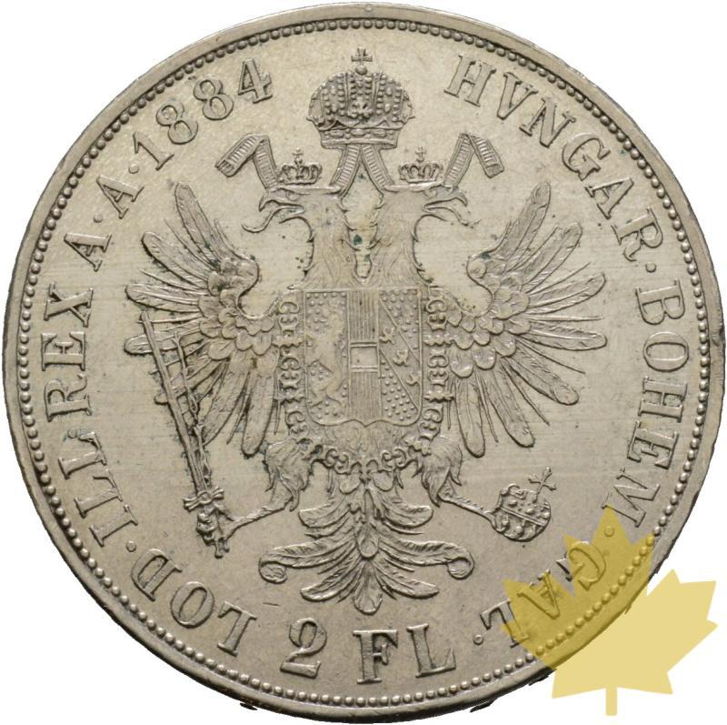 AUTRICHE-1884-2 GULDEN-FRANCOIS JOSEPH-SUP-FDC - 20220728134839_4594_r.jpg
