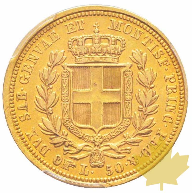 ITALIA-1833-50 Lire-Carlo Alberto 1831-1849-PCGS AU53 Molto raro - 20220808142635_50LIRE1833TORINO.jpg