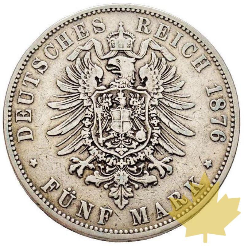 ALLEMAGNE-Hamburg 5 Mark, 1876 J-TTB - 20220808145818_5MARKHAMBURG.jpg