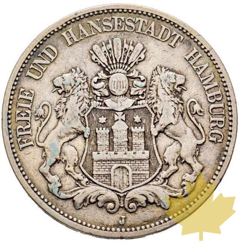 ALLEMAGNE-Hamburg 5 Mark, 1876 J-TTB - 20220808145818_5MARKHAMBURG1.jpg