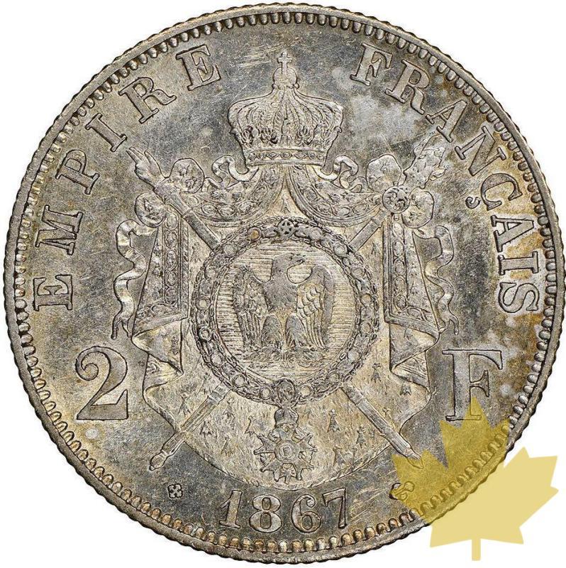 FRANCE-1867-2 Francs-Second Empire-NGC MS61 - 20220831144456_2francs1867bb.jpg