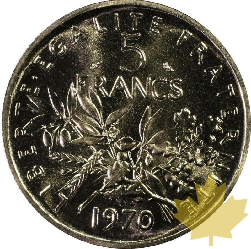 FRANCE-1970-Essai de 5 Francs Semeuse-PCGS SP69 - 20220919120238_5FRANCS1970NEUF.jpg