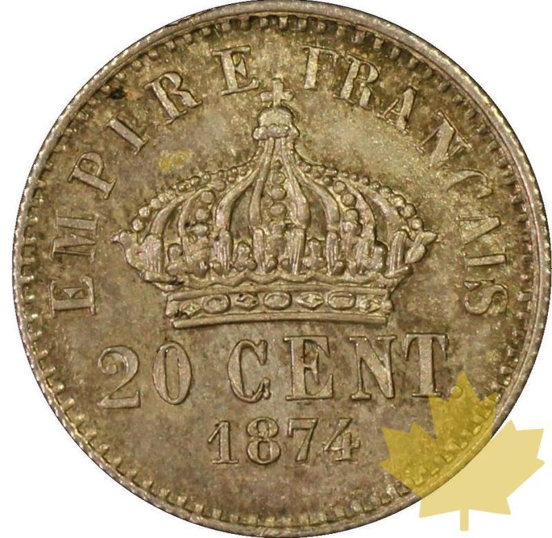 FRANCE-Essai en argent du 20 Centimes-Napoléon IV-PCGS SP65 - 20220930131136_20cent1874.jpg