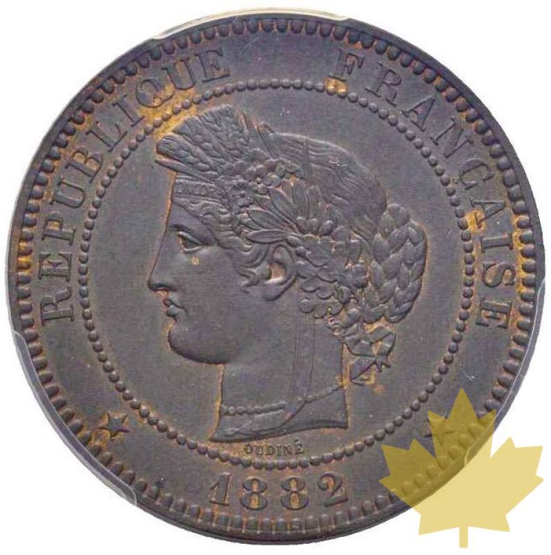 FRANCE-1882 A-10 Centimes Cérès PCGS MS62 BN - 20221011173758_10centimes18821.jpg