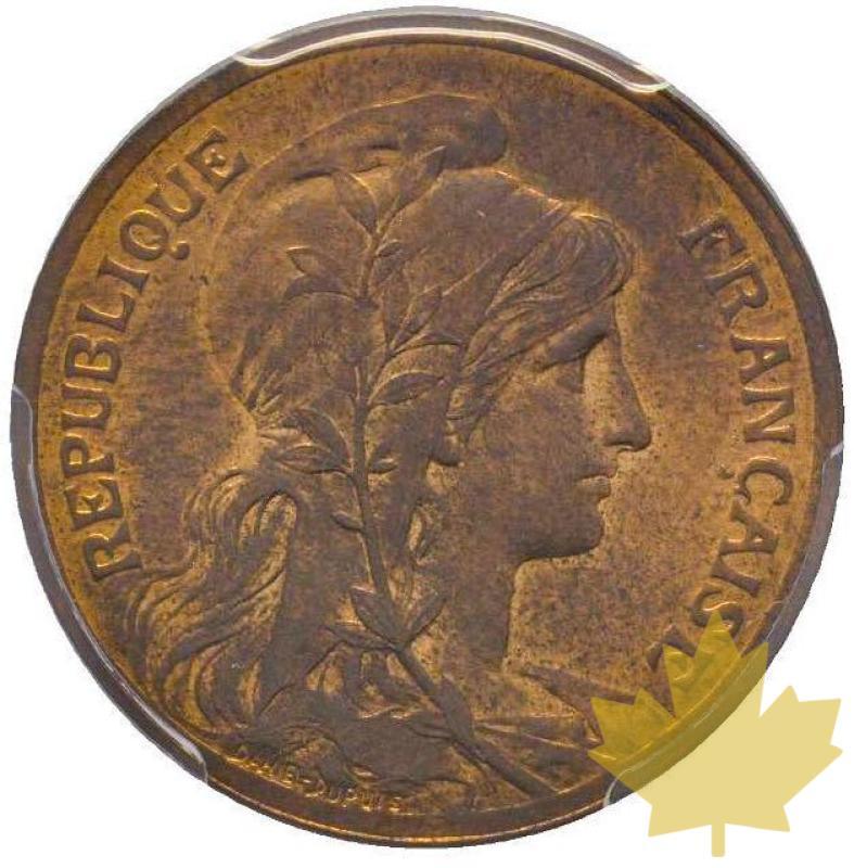 FRANCE-1898-5 centimes-Terza Repubblica-PCGS MS64RB - 20221012134331_5cent1898france1.jpg