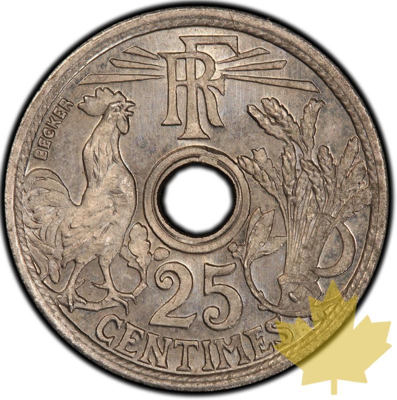 FRANCE-1913-Essai de 25 centimes par Becker-PCGS SP66 - 20221012161115_essai19131.jpg