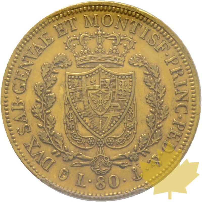 ITALIE-1830P-80 LIRE-CARLO FELICE-Genova PCGS AU55 - 20221013141141_41242_r.jpg