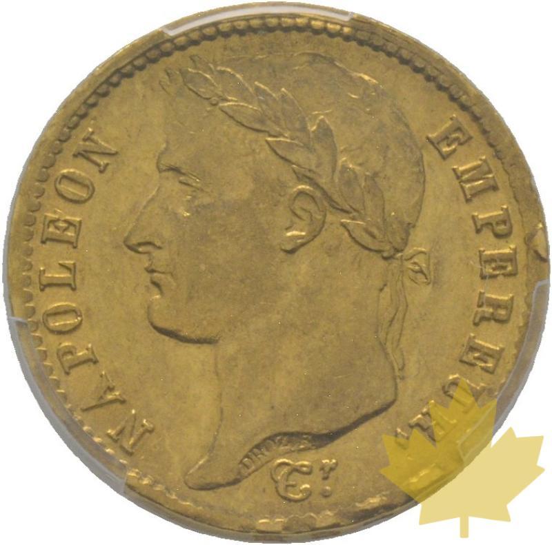 FRANCE-1808A-20 FRANCS-NAPOLEON TETE LAUREE-PCGS AU58 - 20221013144654_41249_a.jpg