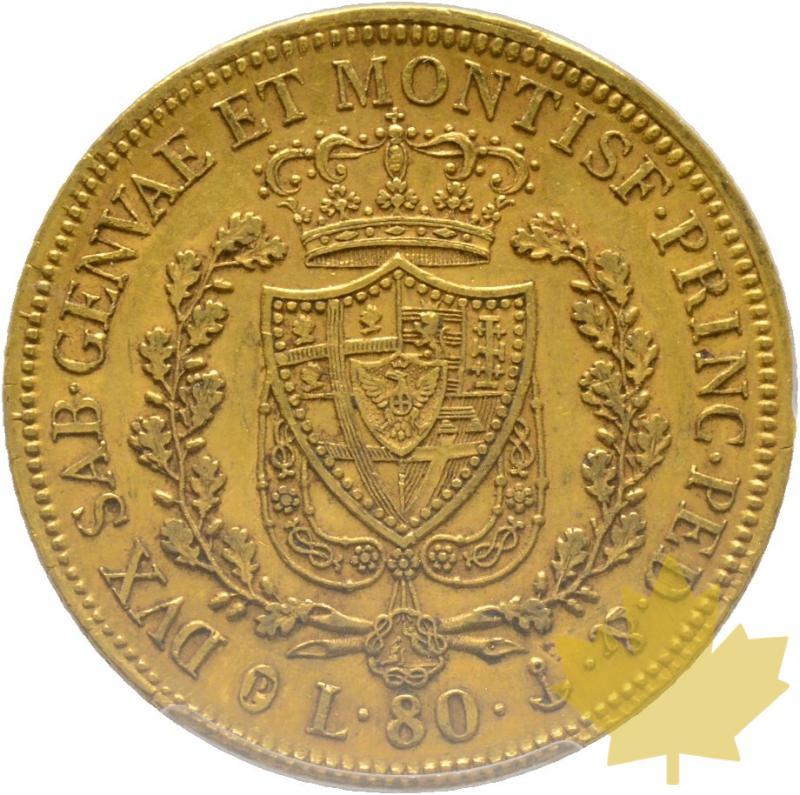 ITALY-1830-P-80 LIRE-CHARLES FELIX-PCGS AU55 - 20221108095101_41267_r.jpg