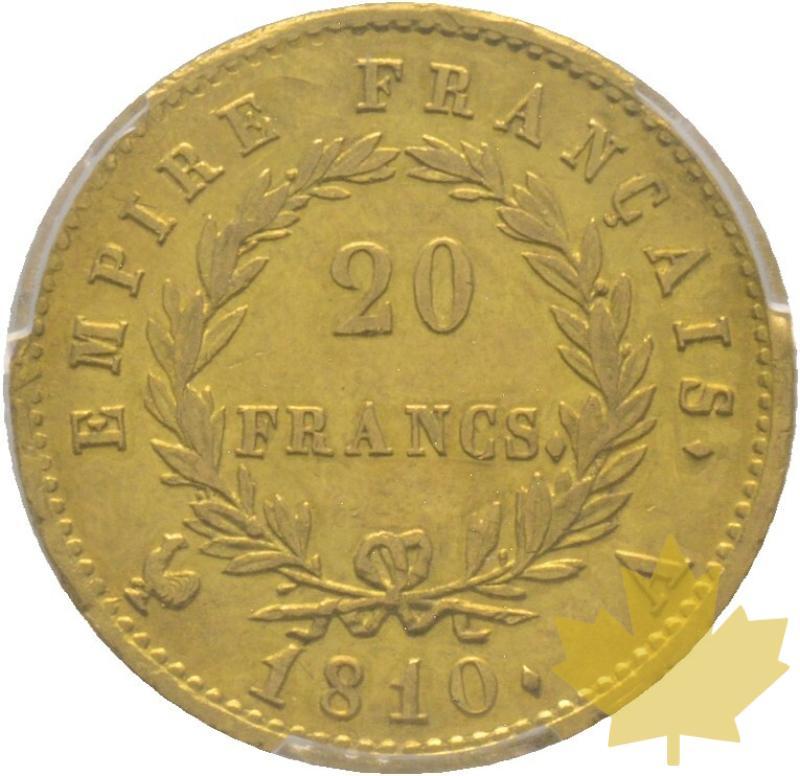 FRANCE-1810-A-20 FRANCS-NAPOLEON I-PCGS AU 58 - 20221108100903_41269_r.jpg