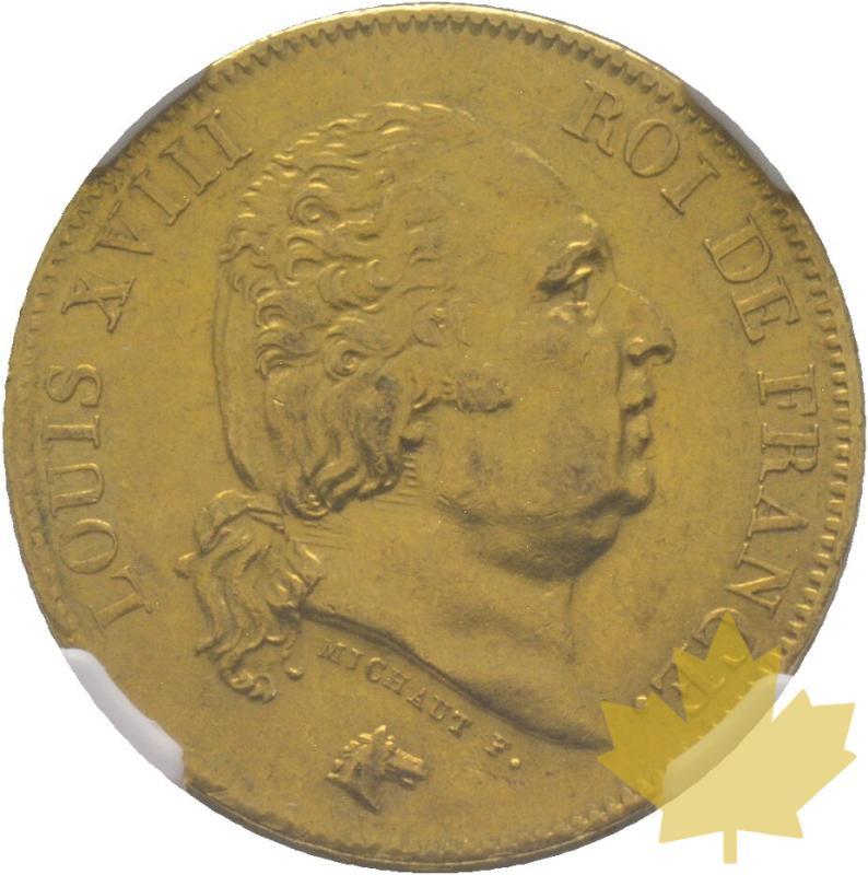 FRANCE-1818W-40 FRANCS-LOUIS XVIII-NGC AU 58 - 20221108101217_41270_a.jpg