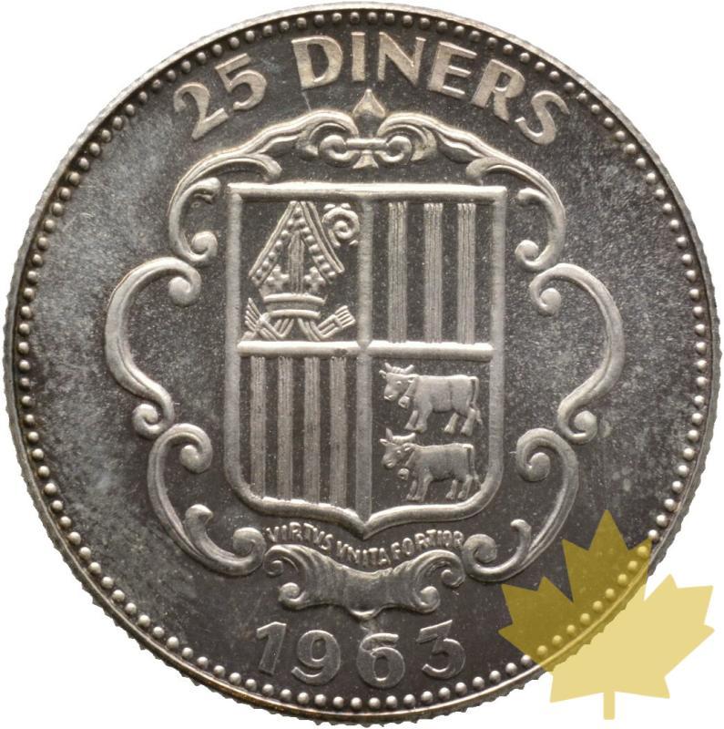 ANDORRE-1963-25 DINERS-PRINCIPAUTÉ D'ANDORRE-FDC - 20221114145813_41296_r.jpg