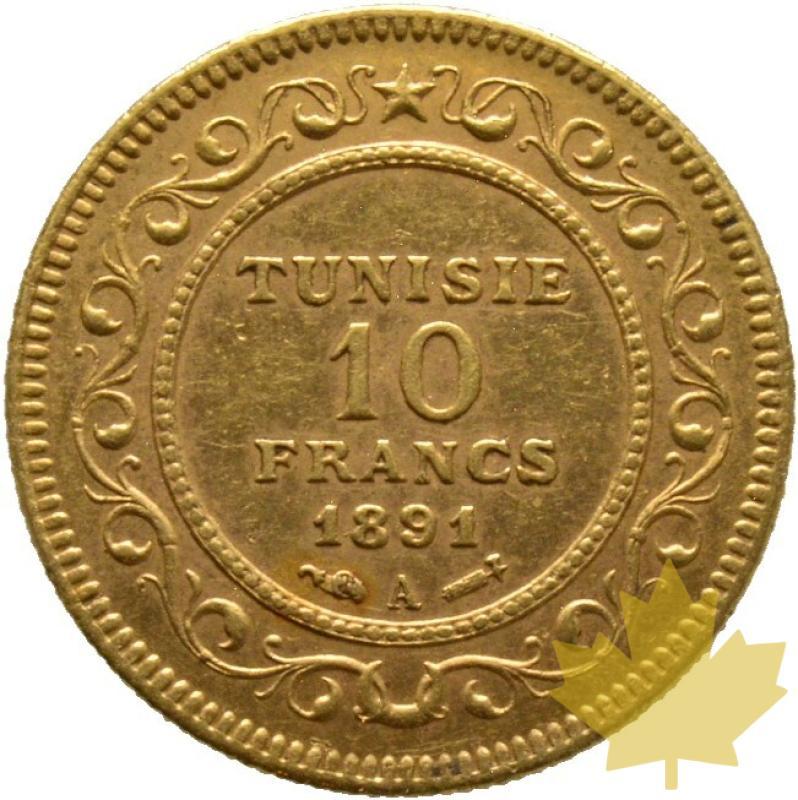 TUNISIE-1891-10 FRANCS-Protectorat français-TTB - 20221115110940_41309_a.jpg