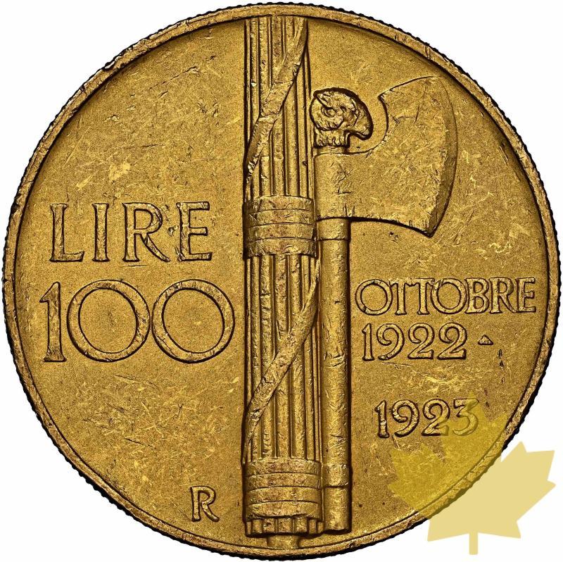 ITALIE-1923-100 LIRE-VITTORIO EMANUELE III-NGC AU58 - 20221129135710_100LIRE1923-FASCIST-2.jpg