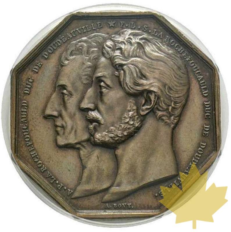 FRANCE-1842-GETTONE DEL DUCA DI DOUDEAUVILLE-PCGS MS62BN - 20221220114828_JETON1842-pcgs1.jpeg