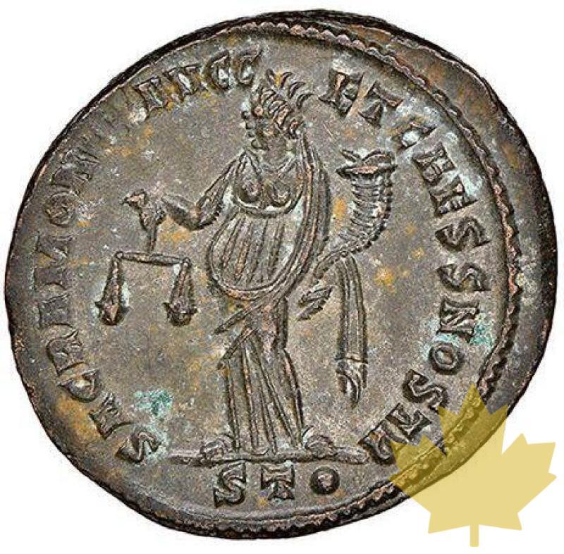 ROMAN EMPIRE-305-311-NUMMUS-GALERIUS-NGC Ch AU 5/5; 4/5 - 20230103090116_GALERIUSCAESAR.jpg