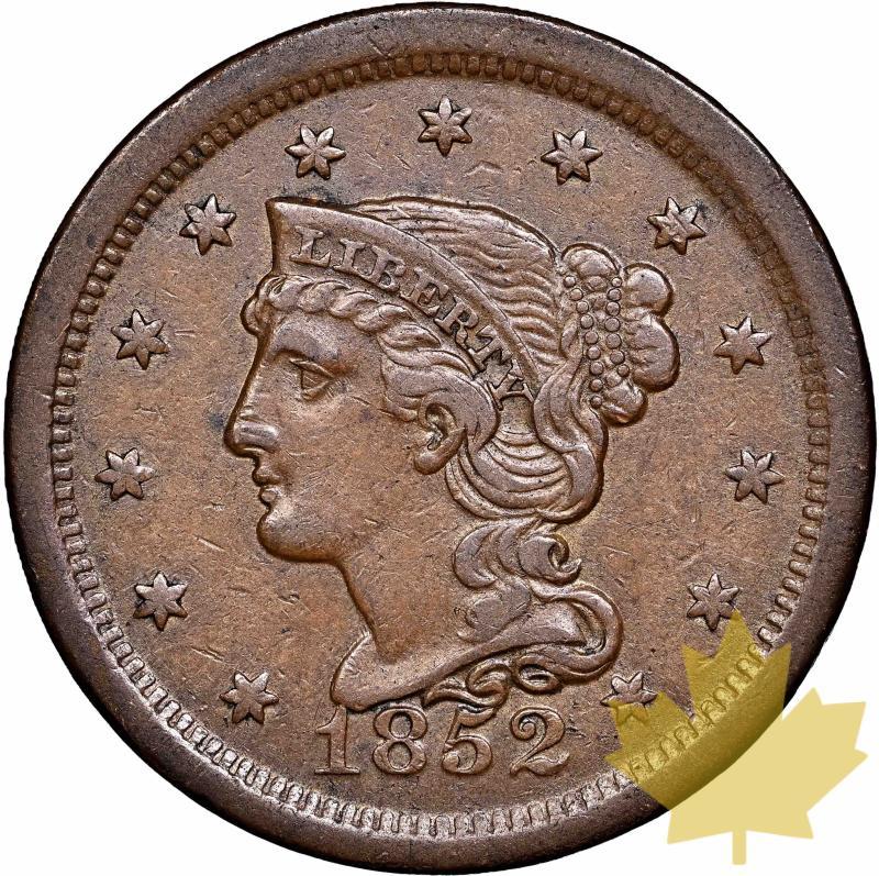 STATI UNITI-1852-1 Cent-Coronet Head-NGC XF 45 BN - 20230104121201_USA-1852-1CENT-1.jpg