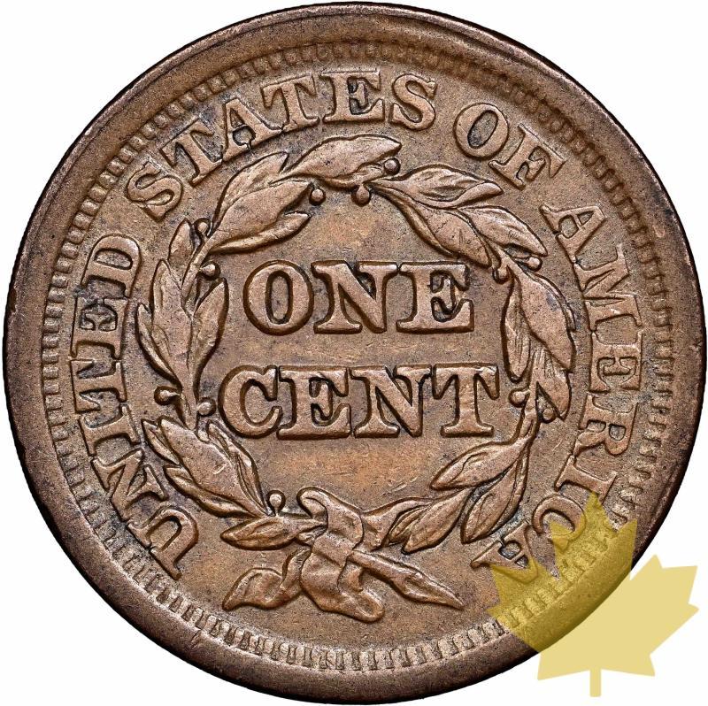 STATI UNITI-1852-1 Cent-Coronet Head-NGC XF 45 BN - 20230104121201_USA-1852-1CENT-2.jpg