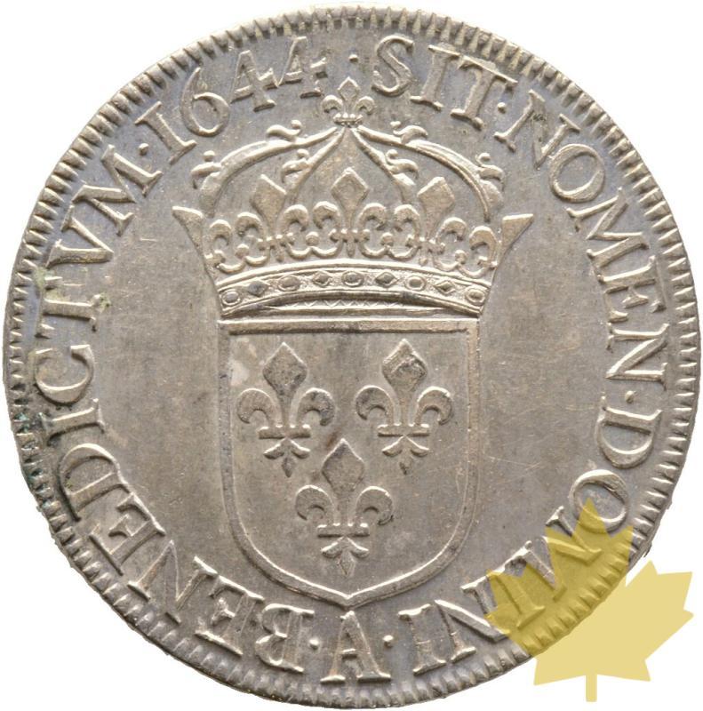 FRANCE-1644A-ECU A LA MECHE COURTE-LOUIS XIV-SUP - 20230105115420_FRANCE-1644A-ECU_r.jpg