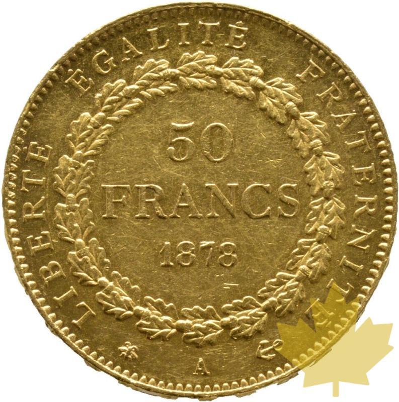 FRANCE-1878-50 FRANCS GENIE-TROISIEME REPUBLIQUE-TTB - 20230123135534_FRANCE-1878-50FRANCSGENIE_r.jpg
