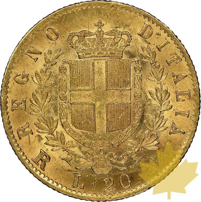 ITALIA-1877-20 LIRE-Vittorio Emanuele II-NGC MS 62 - 20230123145528_20lire1877-2.JPG