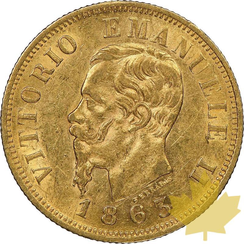 ITALIA-1863T-10 LIRE-VITTORIO EMANUELE II-NGC AU 58 - 20230123152610_10lire1863-1.jpg