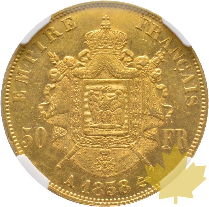 FRANCE-1858A-50 FRANCS-Napoléon III-NGC MS 61 - 20230202144454_1858a-50-francs-napoleon_r.jpg