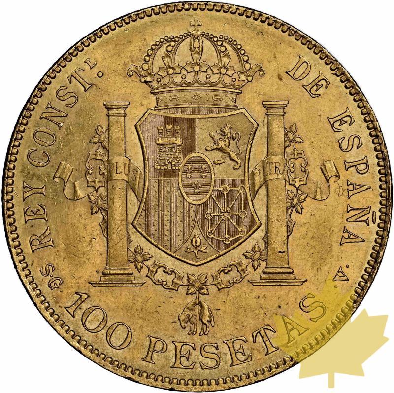 ESPAGNE-1897-100 PESETAS-Alfonso XIII 1886-1931 Superbe - 20230306154222_100pesetassuperbe-2.jpg
