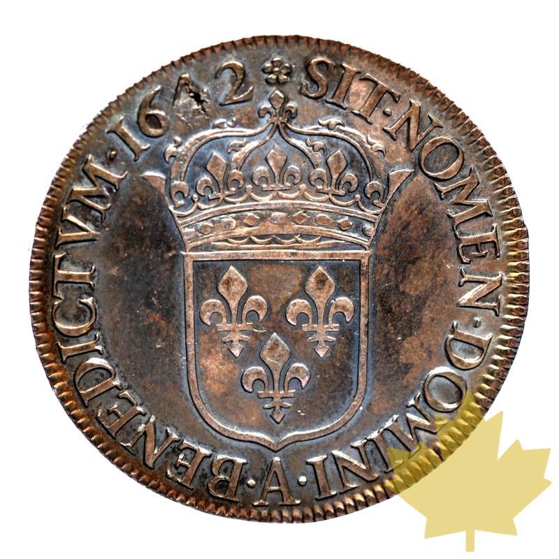 FRANCE-1642-ECU D'ARGENT-LOUIS XIII 1610-1643-TTB - 20230309140749_ECU-ARGENT-1642-r.jpg