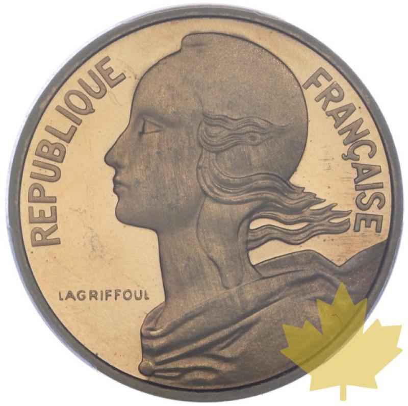 FRANCE-1968-10 CENTIMES-PIEFORT-PCGS SP66 - 20230328164009_France-10-cenr-1968-a1.jpeg