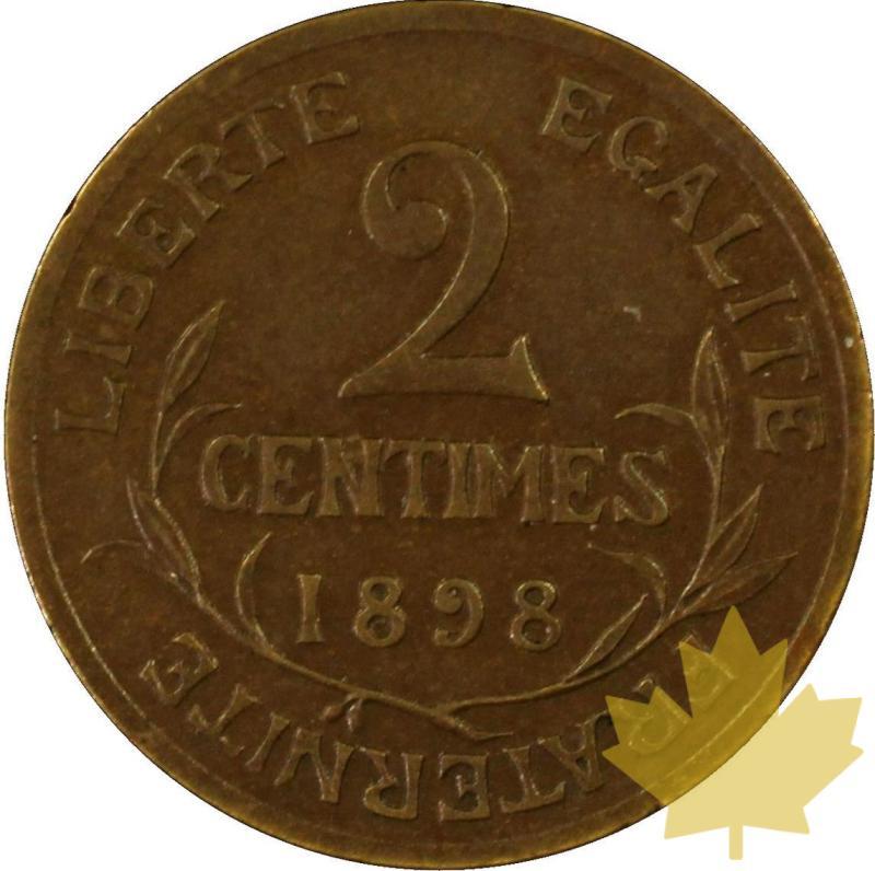 FRANCE-1898-2 CENTIMES PIEFORT Daniel-Dupuis -PCGS SP62 BN - 20230407120003_2centimes1898.jpg
