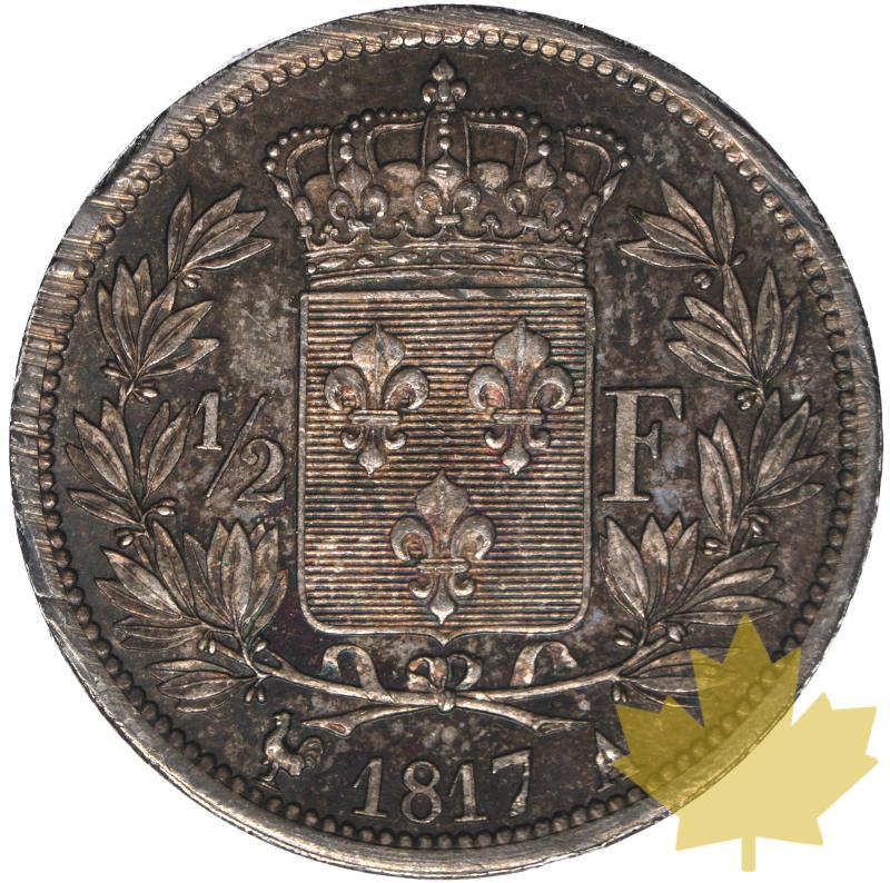 FRANCE-1817-A-1/2 FRANC-LOUIS XVIII-SUP-FDC - 20230411135309_Louisxviii-12francs-r.jpg
