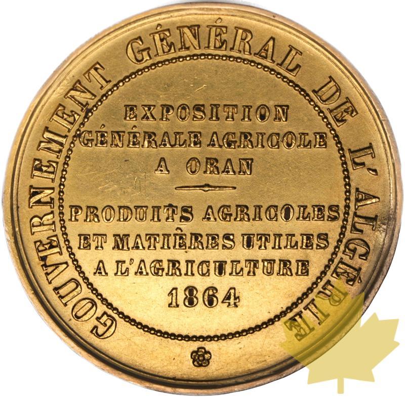 ALGERIE-1864-MEDAILLE-NAPOLEON III-pr SUP - 20230411162434_MEDAILLE-Napoleon-1864-r.jpg