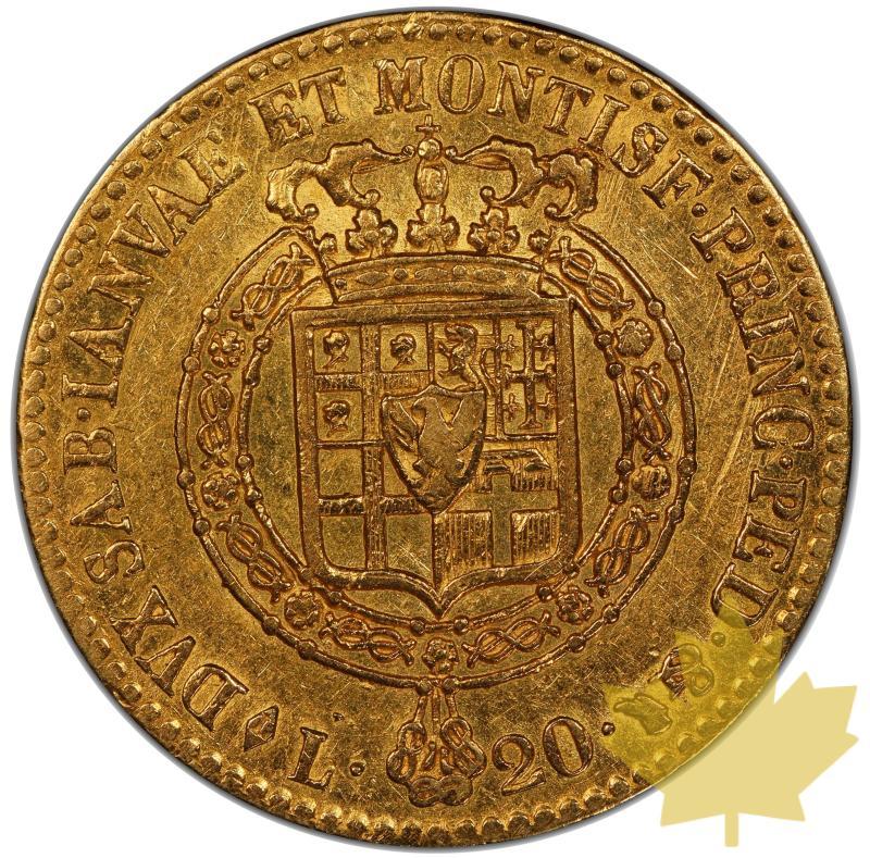 ITALIE-1819-L-20 LIRE-Vittorio Emanuele I-PCGS AU53- - 20230428144355_1819-20-lire-r.jpeg