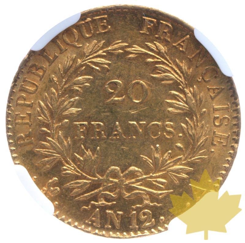 FRANCE-AN 12A-20 FRANCS-NAPOLEON I-NGC AU 58- Superbe - 20230509143310_francs-12a-20-francs-r.JPG